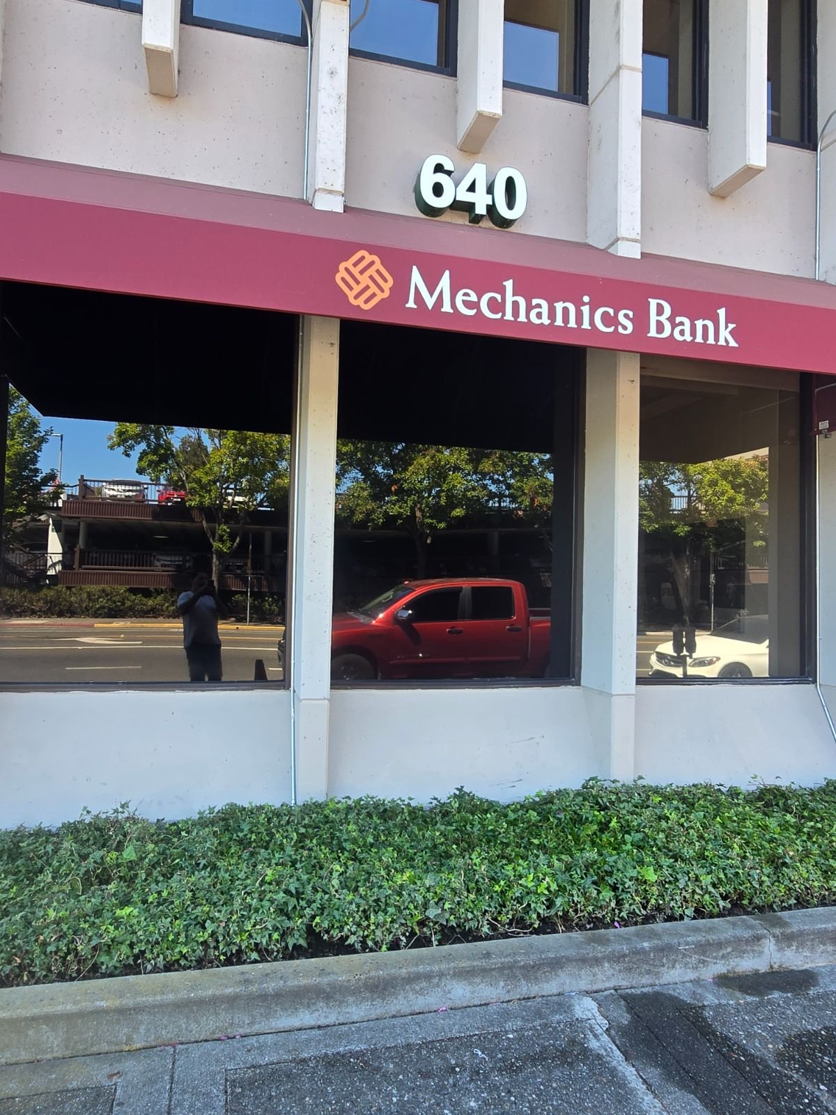Storefront glass — exterior window route